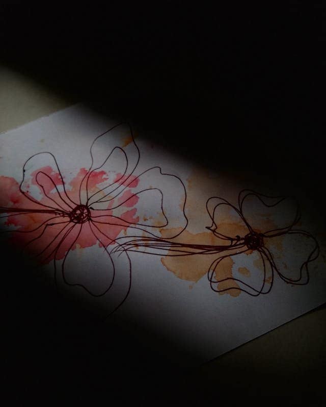 mezclar tinta y acuarela